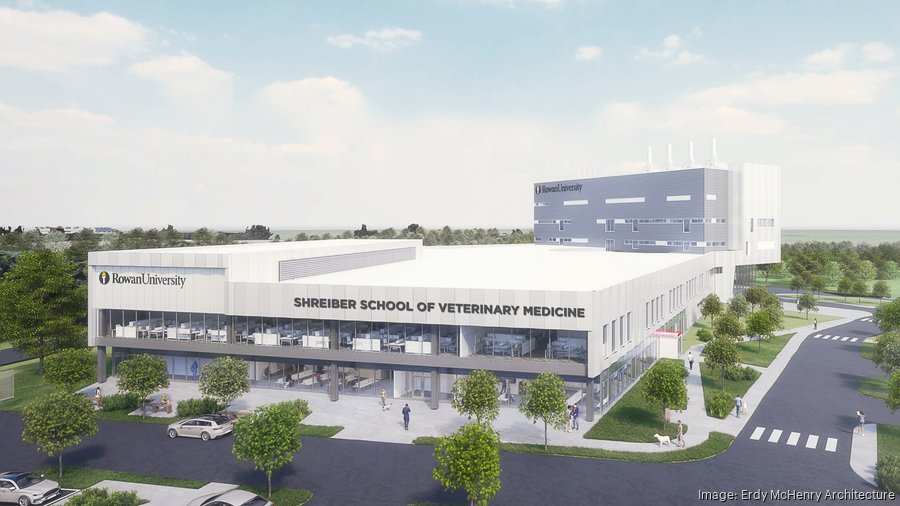 A rendering of the Shreiber School of Veterinary Medicine.