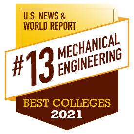 Mechanical engineering program ranks 13th in nation