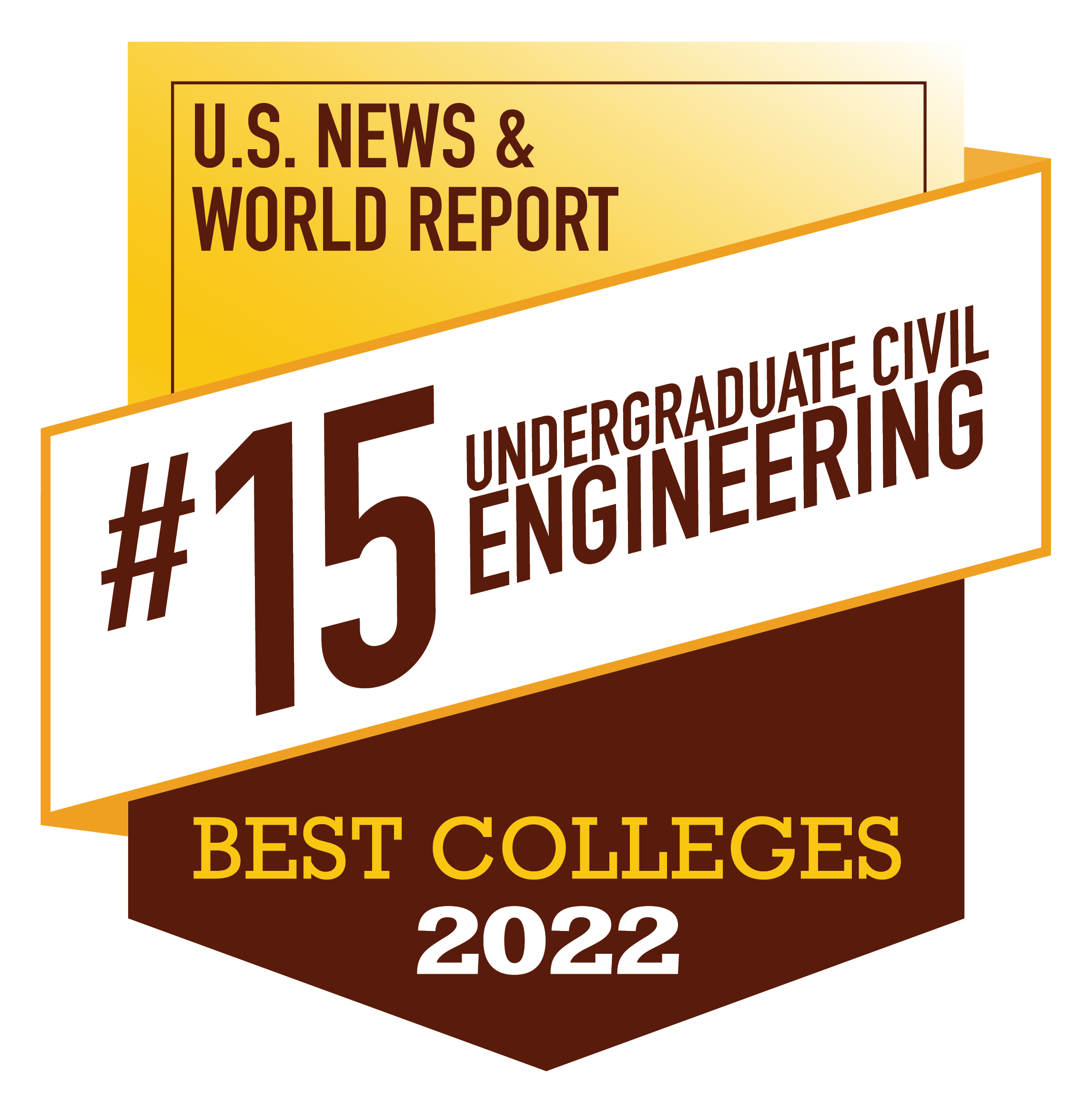 Civil Engineering named 15th best by U.S. News & World Report