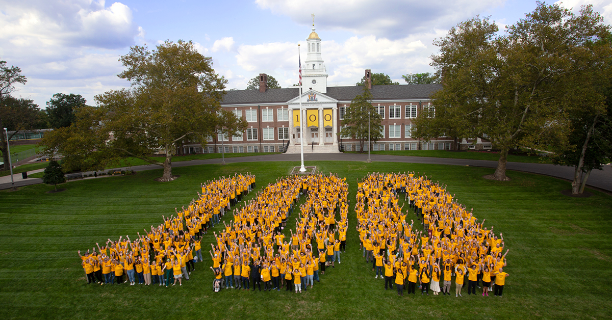 100 years. Hundreds of proud Profs. One historic photo., Rowan Today