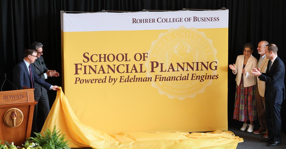 The School of Financial Planning is unveiled at Rohrer College of Business.